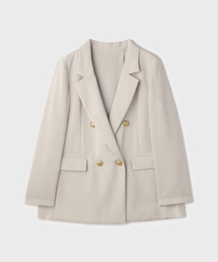 GRACE CONTINENTAL バックタックテーラードジャケット ベージュ