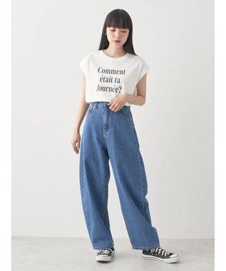 earth music&ecology デニムエッグパンツ Indigo