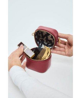 style code 【VerdeVari/ヴェルデヴァリ】TINY VANITY BAG レッド