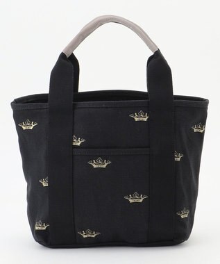 TOCCA CROWN DOTS CANVASTOTE トートバッグ ブラック系