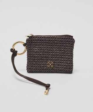 russet ナイロンラフィアスクエアマルチケース(Z-319) D.Brown