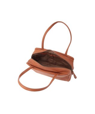 genten ゴートベーシック 横長ボストンバッグ チャ