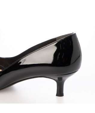 MODE ET JACOMO <MODE ET JACOMO>ポインテッドトゥプレーンパンプス ブラックエナメル