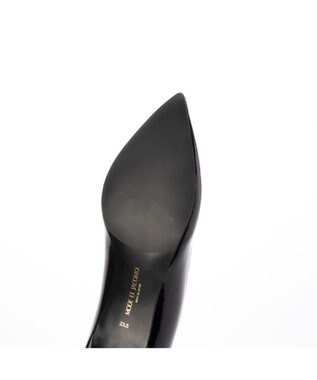 MODE ET JACOMO <MODE ET JACOMO>ポインテッドトゥプレーンパンプス ブラックエナメル