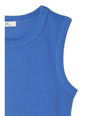 earth music&ecology リブタンクトップ Blue