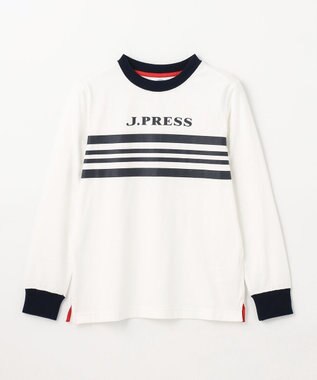 J.PRESS KIDS 【140-170cm】BORDER×COMBI カットソー オフホワイト系