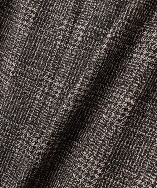 J.PRESS LADIES 【洗える】チェック ジャカード ナロー スカート ブラウン系5