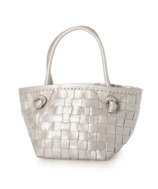 UNBILLION ピークスピーク PEAKS PEAK / 牛革レザーメッシュ3wayトートS シルバー