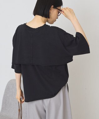AMERICAN HOLIC レイヤード風加工Ｔシャツ Black