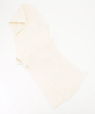 BEIGE， 【洗える】BERTAINA / コットンフーディマフラー Ecru