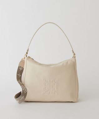 russet エンボスモノグラム2WAYショルダーバッグ(CE-1692) Ivory