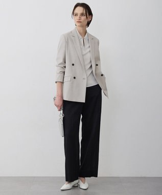 ICB シンセティックフルニードル ハーフジップニット トープ