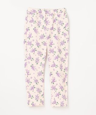 ANY KIDS 総柄 カット パンツ エクリュ×花柄