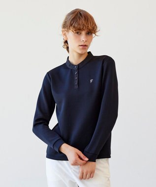 23区GOLF 【23Fondation】【WEB&一部店舗限定】クレリック モックネックシャツ ブラック系