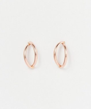 Phoebe 【K10】ダブルハーフプープピアス　ローズゴールド ローズゴールド