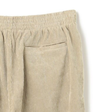 UNFILO MENS 【男女兼用】リラックス コーデュロイ ギャザーパンツ ベージュ