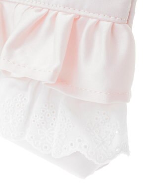 Maison de FLEUR フロントフリルポーチ Pink