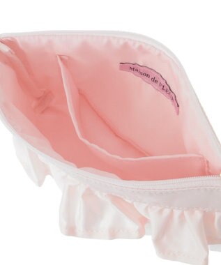 Maison de FLEUR フロントフリルポーチ Pink