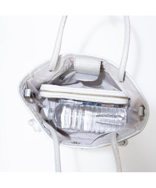 UNBILLION ピークスピーク PEAKS PEAK / 牛革レザーメッシュ3wayトートS シルバー