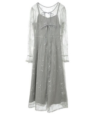 earth music&ecology SET2点レースワンピース＋キャミワンピース ミント