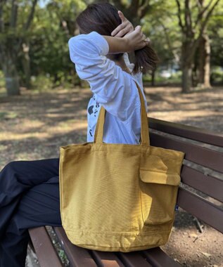 ROOTOTE 3066【A4サイズ収納】SN.ミディアム.リサイクルコットン-B 07：カーキ