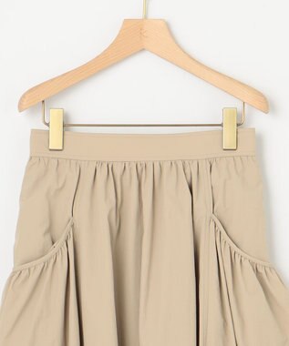 組曲 S エアリータフタスカート ベージュ系