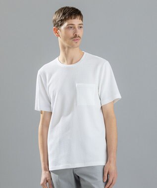 JOSEPH HOMME 【オリジナル素材】ライトタックジャージー クルーネックＴ ホワイト系