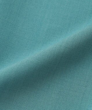 ANY 【洗濯機可能/ウエストゴム】美脚２タック ワイドパンツ ブルーグリーン