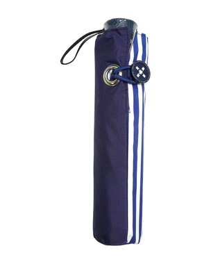 +RING レディース向け プラスリング 簡単開閉式折傘55cm NVY T1384 紺