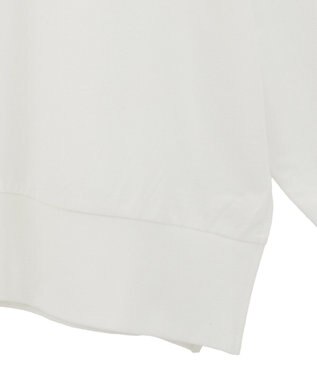 Green Parks カレッジロゴ裏毛チュニック Off White