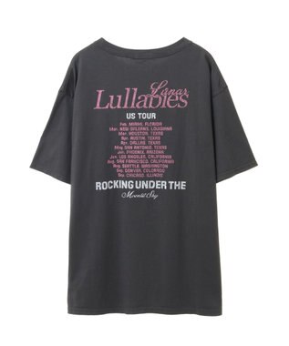 earth music&ecology ツアープリントＴシャツ Charcoal Gray