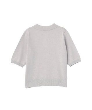 AMERICAN HOLIC 襟付き配色ニット Gray