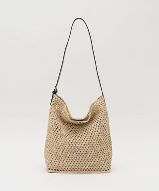 russet 《かごバッグ》インドラフィアワンショルダーバッグ(TI-369) Natural