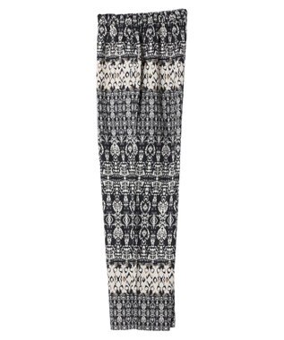 AMERICAN HOLIC パネルプリントリラックスパンツ Charcoal Gray