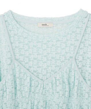earth music&ecology SET2点カットレースプルオーバー＋ビスチェ Peppermint