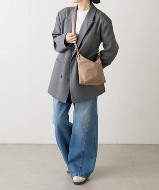 russet ナイロンジャガード2WAYミニショルダーバッグ(CE-1627) Mocha