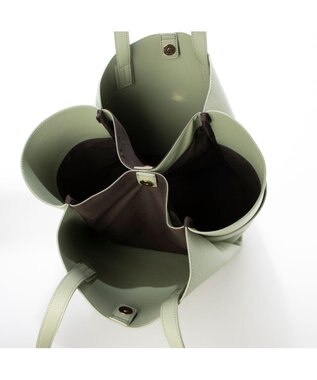 LA BAGAGERIE 【MONICA】収納いっぱいA4トート ライトグリーン