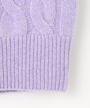 JOSEPH ABBOUD 【カシミヤ混/洗える】カシミヤブレンド ハイネック プルオーバー ニット ライラック系