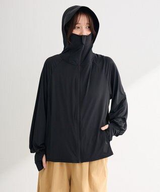 Green Parks フード付きＵＶカットパーカー Black