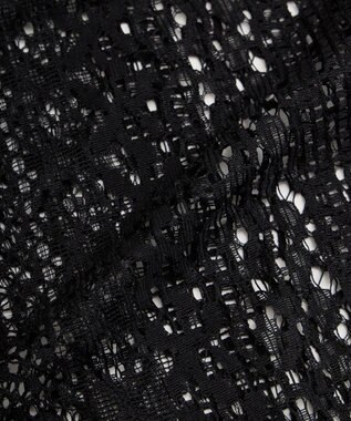 Green Parks ２ＷＡＹリボン付きレースシャツ Black