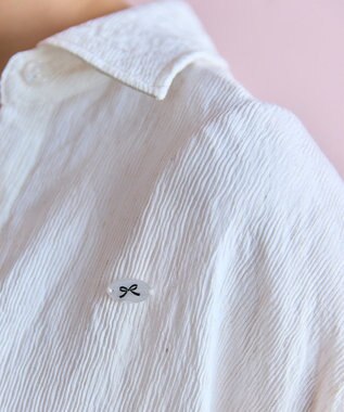 Feroux ナチュラルタッチ 楊柳 シャツ アイボリー系