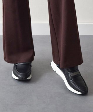  【BUSSOLA】撥水ローファースニーカー