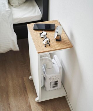 tower キャスター付き 目隠し布団乾燥機スタンド タワー ホワイト ホワイト