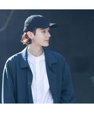林八百吉商店 un chapeau  シャーリングキャップ ブラック