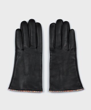 Paul Smith シグネチャーストライプ パイピング グローブ ブラック