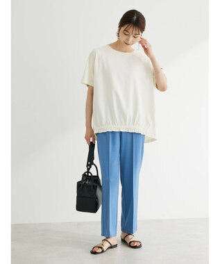 Green Parks 前ゴムドッキングカットプルオーバー Ecru