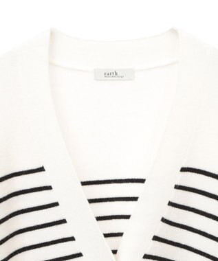 earth music&ecology やわらかタッチカーディガン Border