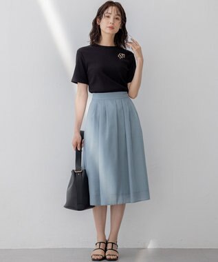 組曲 S ベーシックリブ Tシャツ ブラック系