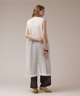 GRACE CONTINENTAL カラミロングジレ ホワイト