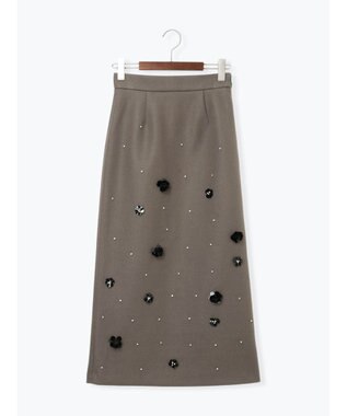 Te chichi ビジューデザインナロースカート《2025winter catalog item》 モカ